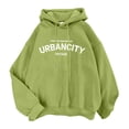 thumbnail image 1 of Sudaderas Divertidas Gibobby para Adolescentes con capucha informales de mujer manga larga otoño Verde M, 1 of 5
