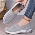 thumbnail image 2 of Womens Walking Shoes Mesh Breathable Slip On Shoes Orthopedic Comfortable Non-Slip Lightweight Sneakers Arch Support Non- Hollow Soft Bottom Shoes, 2 of 6