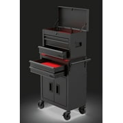 Hyper Tough 20-Inch 5-Drawer Steel Tool Chest with Ball-Bearing Slides, 300 lb Capacity, Black