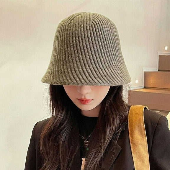 CoCopeanut 2022 Baru Wanita Harajuku Topi Ember Pria Padat Memancing Topi Nelayan Musim Gugur Musim Dingin Domba Wol Luar Ruangan Topi Panama Hangat untuk Wanita