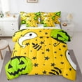 thumbnail image 1 of YST Pumpkin Decor 7-Piece Halloween Comforter Set, Cartoon Ghost Theme, King Size (7 Count), 1 of 5
