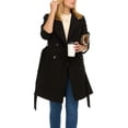 thumbnail image 3 of Gabardina Steve Madden de lana sintética con doble botonadura para mujer, 3 of 7