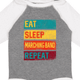 thumbnail image 4 of Inktastic Eat Sleep Marching Band Repeat Music Boys or Girls Long Sleeve Baby Bodysuit, 4 of 5