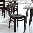 thumbnail image 4 of Flash Furniture HERCULES Series Ladder Back Mahogany Wood Restaurant Chair, 4 of 9