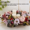 thumbnail image 2 of Yuarrent Guirnalda de puerta delantera de flores artificiales de peonías de simulación Festival de verano hecho a mano para fiesta de Decoración, 2 of 6