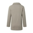 thumbnail image 5 of Plus Size Woolen Coat for Women Herringbone Pattern Loose Slim Versatile Fashion Outerwear Winter Warm Long Coat, 5 of 5