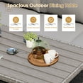 thumbnail image 3 of 6 Piece Outdoor Patio Furniture Set, Wicker Outdoor Sofa with Ottomans and Coffee Table, All Weather Rattan Patio Conversation Sets for Balcony, Garden, Yard, 3 of 9