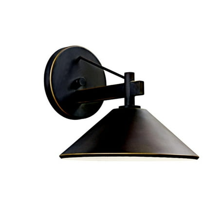 

Kichler Ripley 9 1 Light Olde Bronze Outdoor Wall Sconce with Metal Shade