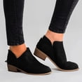 thumbnail image 2 of Bottes Romaines à Talon Compensé pour Femmes Mode Décontractée 2025 Bottines Courtes Rétro Talons en Cuir, 2 of 2
