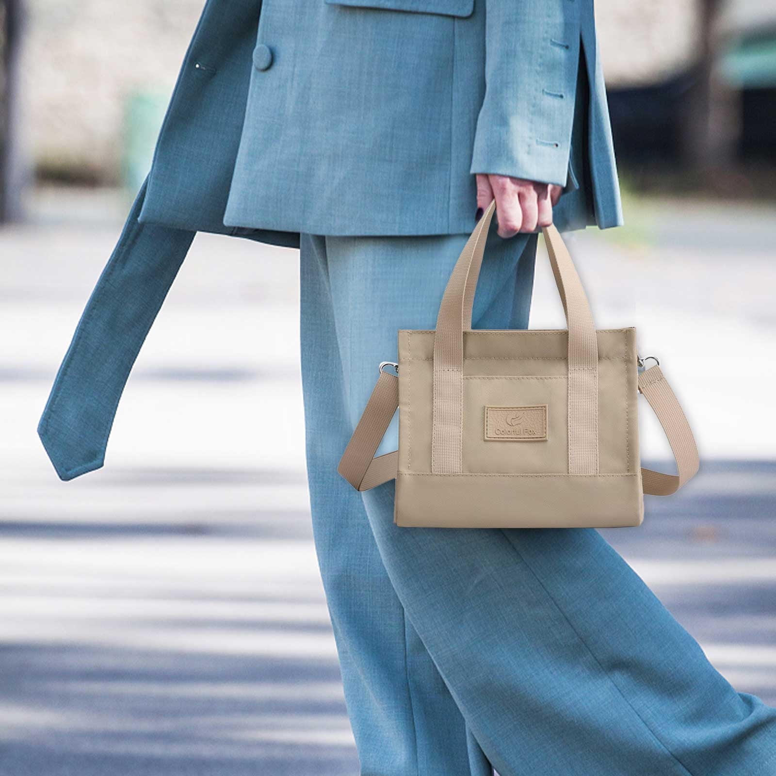XZNGL Large Tote Bag with Pockets and Compartments