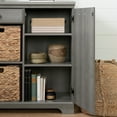 thumbnail image 5 of South Shore Versa 1-Door Storage Cabinet, 36-3/8"H x 33-3/4"W x 15-7/8"D, Gray Maple, 5 of 12