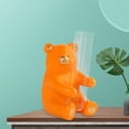 thumbnail image 4 of Jarrón transparente con figuras de animales para decorar el dormitorio. Oso naranja, 4 of 9