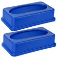 thumbnail image 1 of Alpine Industries Blue Slim Trash Can Swing Lid (2 pack), 1 of 5