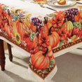 thumbnail image 4 of Fall Thanksgiving Tablecloth 60x120 Inches Rectangular, Pumpkin Harvest Water Resistant Non Slip Table Cloths, Vintage Fabric Table Cover for Autumn Dinner Banquet Party, 4 of 7