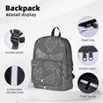 Modern Lines Cute Chicken Travel Backpack for Women Men, Laptop