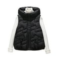 thumbnail image 2 of Roncen Women's Lightweight Down Vest Sleeveless Hooded Slim-Fit Puffer Coat - Zip Front Casual Outerwear with Pockets - Stylish Waistcoat Jacket for Winter Layering, 2 of 8