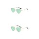 thumbnail image 3 of Jumpingount Impresionantes gafas de sol en forma de corazón de PVC con lente Tac Accesorio de moda Gafas de sol en forma de corazón verde verde 2Conjunto, 3 of 6