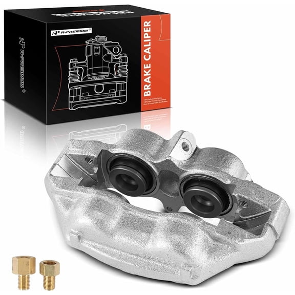 A-Premium Disc Brake Caliper Assembly Compatible with Select Chevy, Buick, Pontiac and Oldsmobile Models - Chevelle, Gran Sport, GS 350/400, Skylark, Sportwagon, Firebird, 1967-1968 - Front Driver
