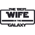 thumbnail image 1 of Best Wife In The Galaxy Cartoon Characters Wall Art Vinyl Sticker Design Decal Girls Boy Kid Bedroom Nursery Kindergarten Fun Home Children Room Decor Sticker Wall Vinyl Decoration Size (40x40 inch), 1 of 1