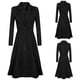 thumbnail image 1 of Abrigo largo con botones de solapa de invierno para mujer, chaqueta, abrigo para mujer, prendas de vestir Fridja  po1429, 1 of 8