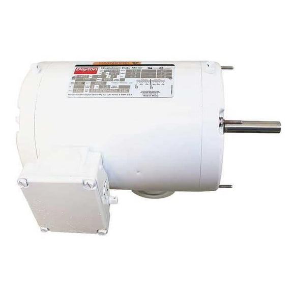 Dayton Washdown Motor,1/2 HP,1700,56YZ,115/230V 5M061