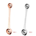 thumbnail image 2 of Kitchen Dual Side Ruler Measuring Spoons Stainless Steel 1 Teaspoon 1 Tablespoon Protein Powder Scoop, 2 of 6