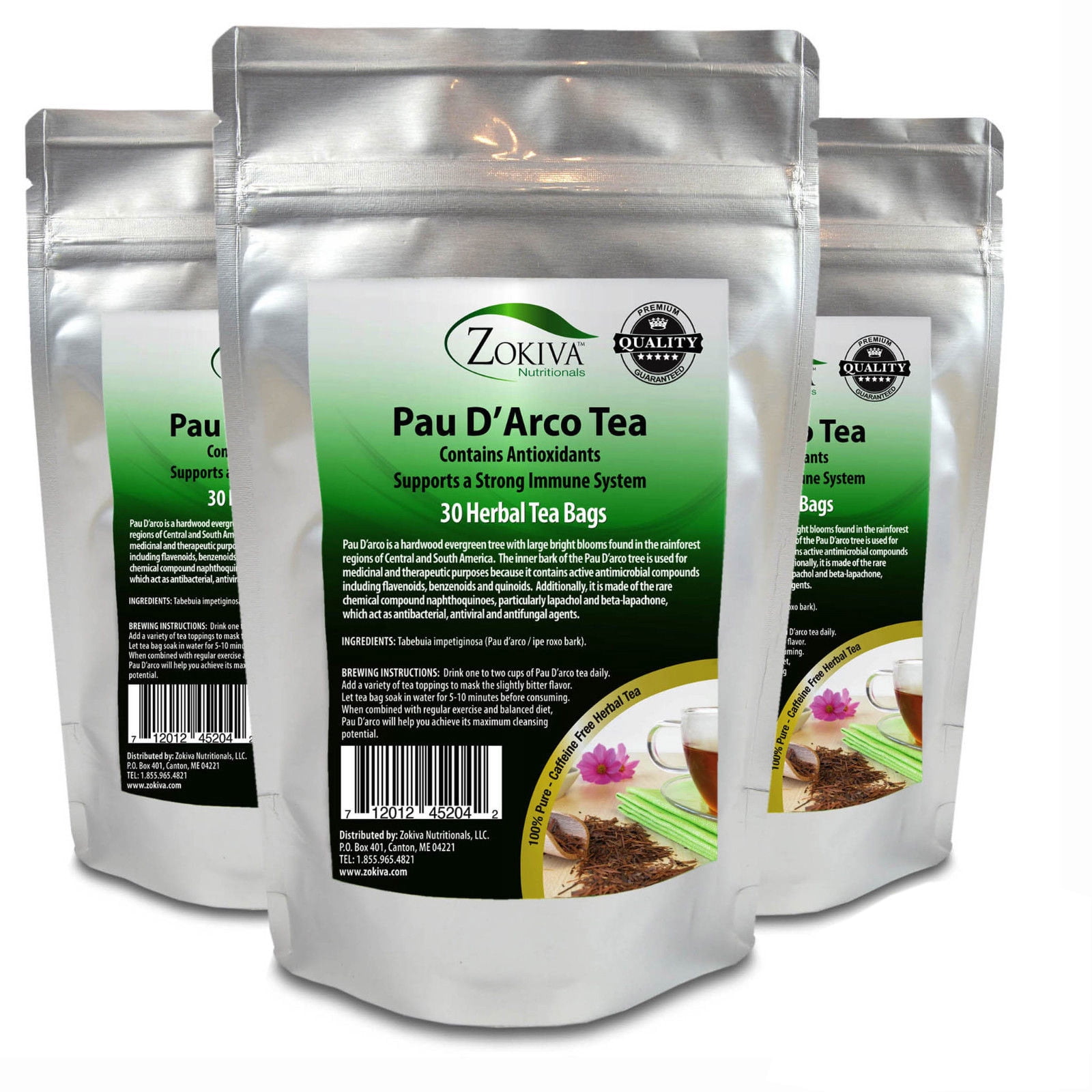 Premium Taheebo Tea Pau D'arco Caffein-Free Detoxifies Diet 30T Bags - eBay