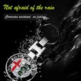 thumbnail image 5 of 2 uds doble cara Alfa Romeo coche Logo coche con llavero de Metal anillo colgante, 5 of 5