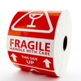 thumbnail image 2 of Large Fragile Stickers - Handle With Care, 2 of 3
