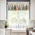 Christmas Tree Curtain Valances for Windows Treatment Tier Curtains