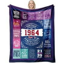 80th Birthday Gifts for Women, Birthday Gift for 80 Year Old Woman, Happy 80 Year Old Birthday Gifts Ideas, 1944 Birthday Gifts for Women, Best 80th Birthday Gifts for Woman Throw Blanket 60" x 50"