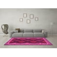 thumbnail image 3 of Ahgly Company Indoor Square Oriental Pink Traditional Area Rugs, 8' Square, 3 of 4