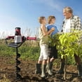 thumbnail image 3 of Yescom 1500W Electric Post Hole Digger Earth Auger Drill 2HP Powerhead 6" 8" Bit Fence, 3 of 11