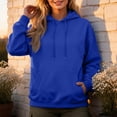thumbnail image 4 of Women's Hooded Sweatshirt Long Sleeve Oversized Casual Pullover Hoodie Travel Hoodie S, 4 of 5