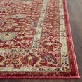 thumbnail image 3 of Safavieh Valencia 2'3" X 12' Power Loomed Polyester Rug in Red and Red, 3 of 4