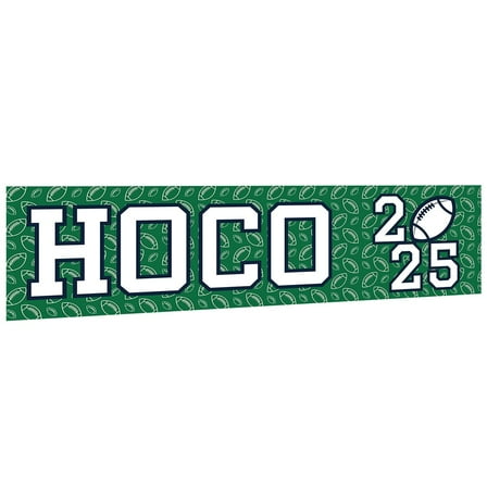 Large Homecoming Banner Decorations 2025, HOCO Football Sign, Game Day Banner with Adhesive Dots