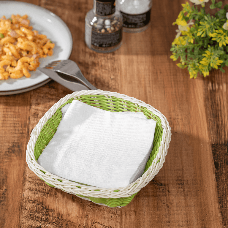 Karat White Solid Plain Beverage Napkins, 4000 ct - 4.5 x