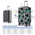 thumbnail image 2 of Travel Luggage Cover Protector - black American football Rugby green Anti-Scratch Suitcase Covers Fits 18-32 Inch Luggage, 2 of 5