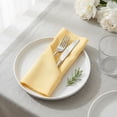 thumbnail image 4 of Set of 12 Cloth Napkins, Washable and Reusable Table Dinner Napkins for Restaurant, Weddings, Event and Parties Khaki 12x12inch, 4 of 6