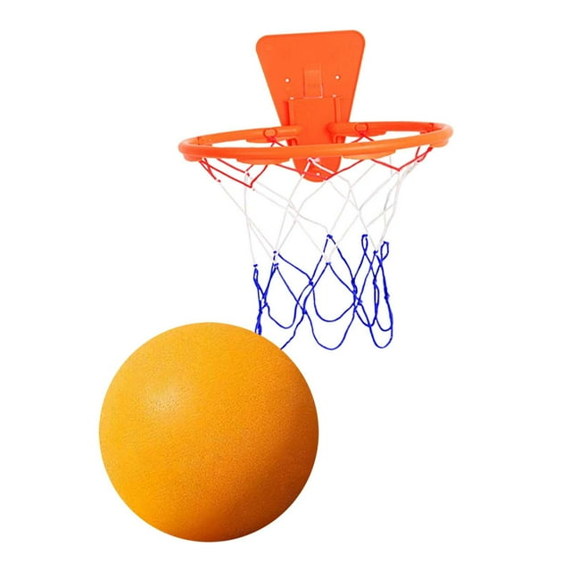 Baloncesto silencioso con aro para diversas actividades en interiores. Espuma suave de alta densidad. naranja talla 3
