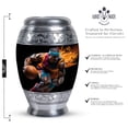 thumbnail image 2 of Basketball Urn For Adult Ashes - Ashes Urns Human Remains - Funeral Urn For Adult Ashes - 10 Inch Large Cremation Urn For Human Ashes - Burial Urns For Human Ashes Large - Metal Urn For Mom, 2 of 5