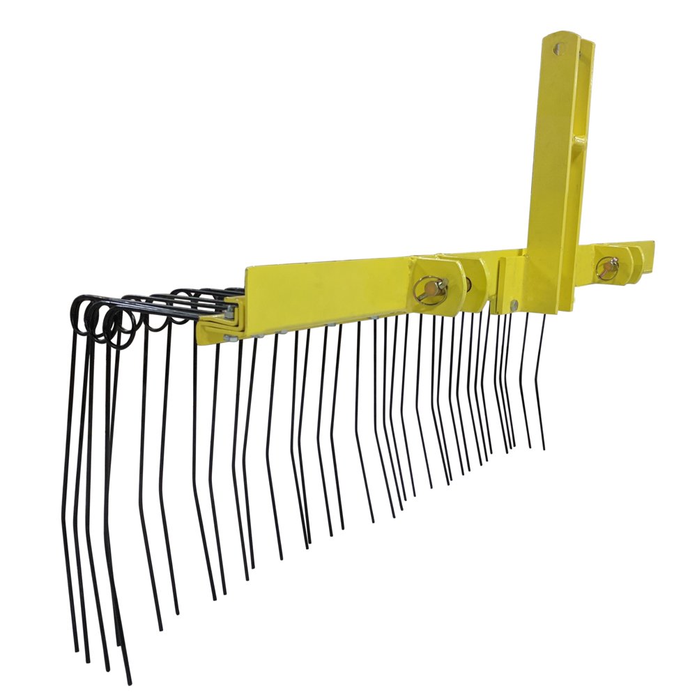 Titan 6 ft 3 Point Pine Straw Needle Rake For Cat 1, 3 Point Walmart