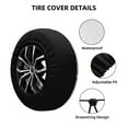 thumbnail image 4 of Balery White Goosetire Cover Waterproof Dust-Proof, Universal Spare Wheel Tire Cover For Trailer, Rv, Suv Truck And Vehicle Camper Accessories-17 Inch, 4 of 9