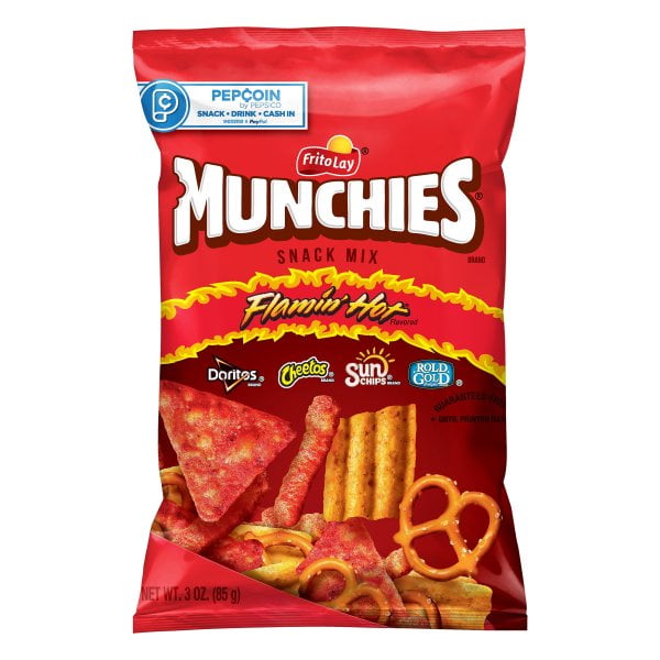 Munchies Flamin' Hot Snack Mix 3 oz. Bag