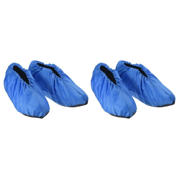 Unique Bargains Waterproof Shoe Covers, 2 Pairs Water Resistant Rain Shoe Cover Non Slip Boots Cover, Blue