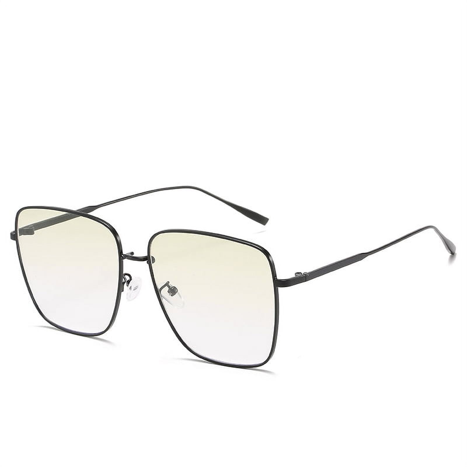 Metal Square Silver Sunglasses For Men Black/Gold/Dark Grey UV400  Protection Includes Box From Jenlsky, $48.32