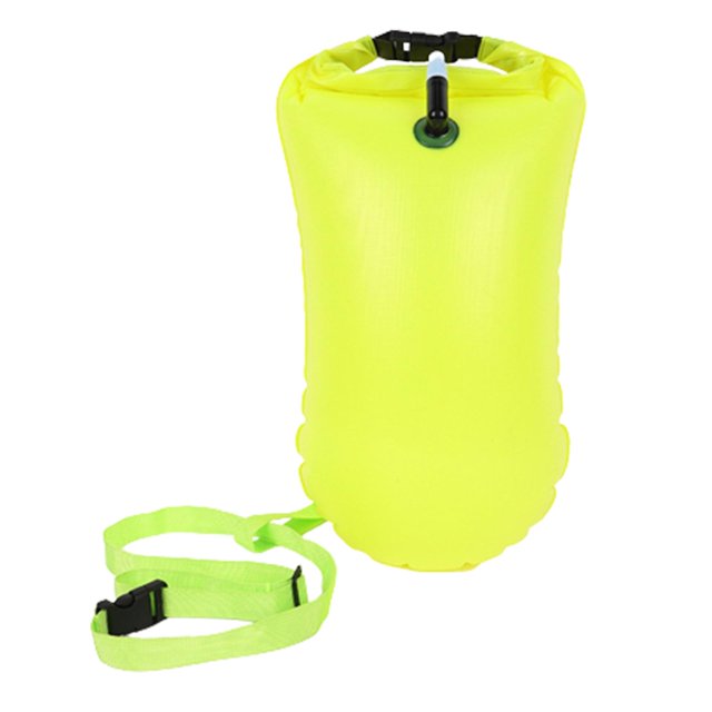 koolsoo Bouée de Natation Sac Imperméable Haute Visibilité Sac de Rangement Imperméable Sac Flottant Vert