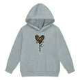 thumbnail image 5 of WOYY Sweatsuit for Girls Heart Print Hoodie Sweatshirt Joggers Outfits Fashion Kids Clothes, Sizes 2-13, 5 of 5