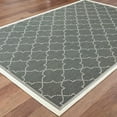 thumbnail image 4 of 8' X 11' Grey Geometric Stain Resistant Indoor Outdoor Area Rug, 4 of 8