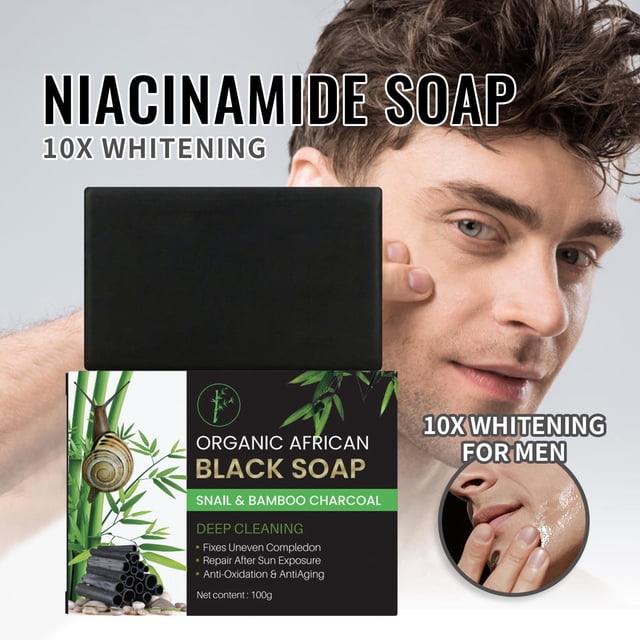 Fiudx Jabón de Carbón, Limpiador Artesanal para Control de La Grasa, Exfoliante Barra Vegana, Jabón Natural Que Minimiza Los Poros, Uso Facial y Corporal, Apto para Pieles Sensibles, Fórmula Sin Perf